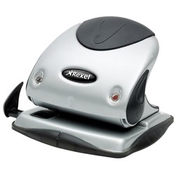 Hole Punch Rexel P225 2 Hole Medium Silver/Black