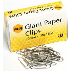 Marbig Paper Clips Giant 50mm