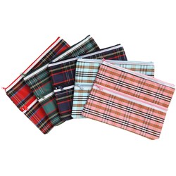 Giant Tartan 2 Zip 380x270mm Pencil Case