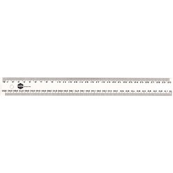 Marbig Plastic Ruler 400mm Clear Hangsell