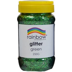 Rainbow Glitter Jar 250G Green