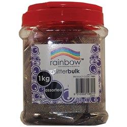 Glitter Rainbow Bulk Assorted 1Kg