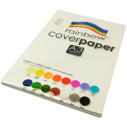 Rainbow Cover Paper A3 125gsm White 100 Sheets