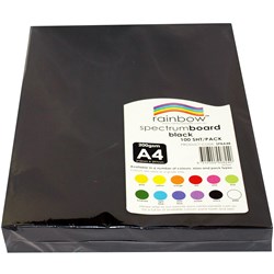 Rainbow Spectrum/Surface board A4 220gsm - Black - 100 sheets