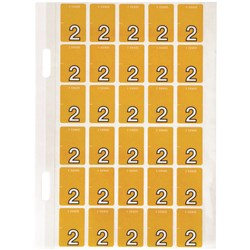 Avery Top Tab Colour Code Sheet Label SERIES 3 No 2