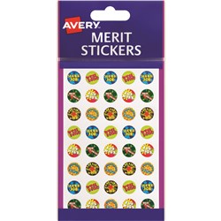 Label Avery Merit Blister Pack Mini Brights 14mm