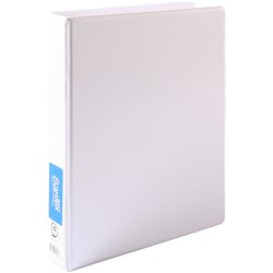 A4 4 D Ring 25mm White Insert Binder