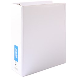 A4 4 D Ring 65mm White Insert Binder