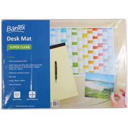 Desk Mat Bantex Crystal Clear 49 X 65cm 4173