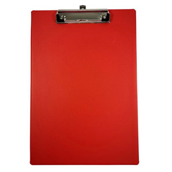 A4 Red PVC Clipboard