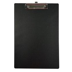 A4 Black PVC Clipboard