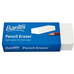 Eraser Ink/Pencil Bantex Small White