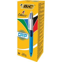 Pen Ballpoint Bic 4 Colour Grip Medium