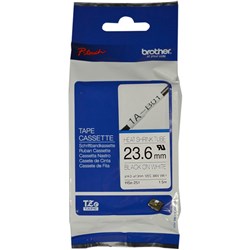 Brother HSE-251 Shrink Tube 23.6mm Black On White