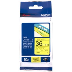 Label Tape Brother P-Touch Tz-661 36mm Black/Yellow