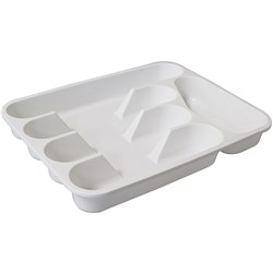 Connoisseur Cutlery Tray L330Xd260Xh45Mm 5 Compartment White