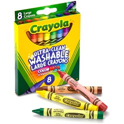 Crayola Washable Crayons Large Pack 8