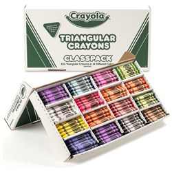 Crayons Crayola Triangular 256 Asst Classpack 16 Colors