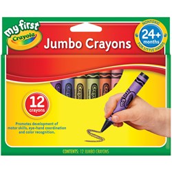 Crayola My First Jumbo Crayons Asstorted Pack of 12