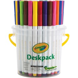Marker Crayola Thinline 40 Asst Super Tips Deskpack