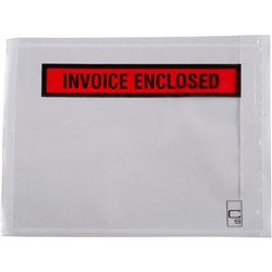 Cumberland 115x155mm Invoice Enclosed White Adhesive Packing Envelopes