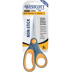 Westcott Titanium Bonded Non Stick Straight Handle Scissor 203mm (8Inch)