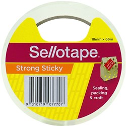 Sellotape 18mmx66m Clear Adhesive Tape