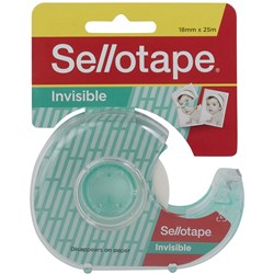 Sellotape 18mmx25m Invisible Matt Finishing Tape