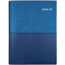 Collins Vanessa A4 Day to a Page 30min Blue 24/25 Financial Year Diary