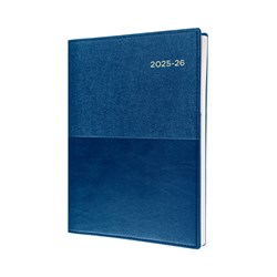 Collins Vanessa A4 Day to a Page 30min Blue 25/26 Financial Year Diary