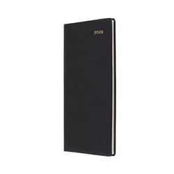 Collins 2025 Belmont 377 Slimline Landscape Week To View Black Diary
