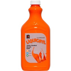 Paint Liquicryl Acrylic Fluro Orange 2L