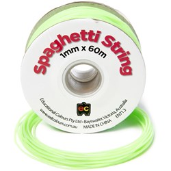 Ec Spaghetti String 1mm X 60Mt Pale Green