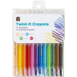 Ec Twist-It Crayons Pkt 12