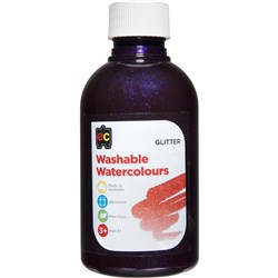 Ec Glitter Purple Washable Watercolour Paint 250Ml