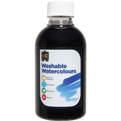 Ec Washable Watercolour Paint 250Ml - Black 
