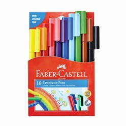 FABER-CASTELL CONNECTOR PEN Assorted Pack of 10