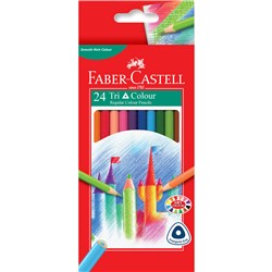 Faber-Castell Tri-Grip Pencils Coloured Assorted 24S