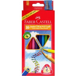 Faber-Castell Tri-Grip Pencils Coloured Assorted 10S