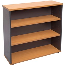 Rapid Worker Bookcase 900Wx315Dx900H Includes 2 Shelves Beech and Ironstone