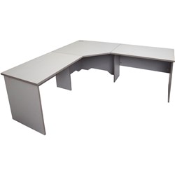 Rapid 1800x1800x600mm Grey Span Corner Workstation