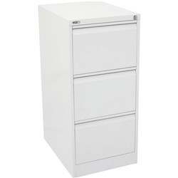 Go White China 3 Drawer Filing Cabinet