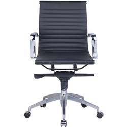 Frame Black/Chrome PU Medium Back Executive Chair