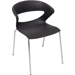 Rapidline Taurus Black Indoor Stacking Hospitality Chair