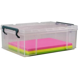 Italplast Stacka 10 Litre Clear Storage Box With Lid