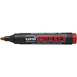 Uni Prockey Red Permanent Bullet Tip Marker