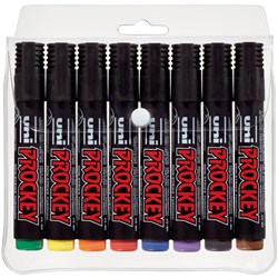 Marker Uni Prockey Pm126 Chisel Asst 8Pk