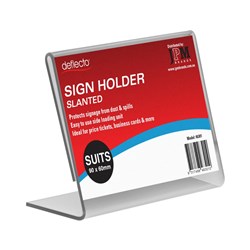Business Card Sign Holder Slanted
