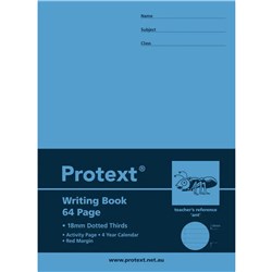 Protext Poly Writing Book 18mm Dotted Thirds 64Pg - Ant