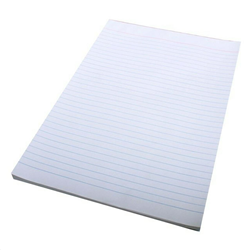 Note A4 Bond White Ruled Pad